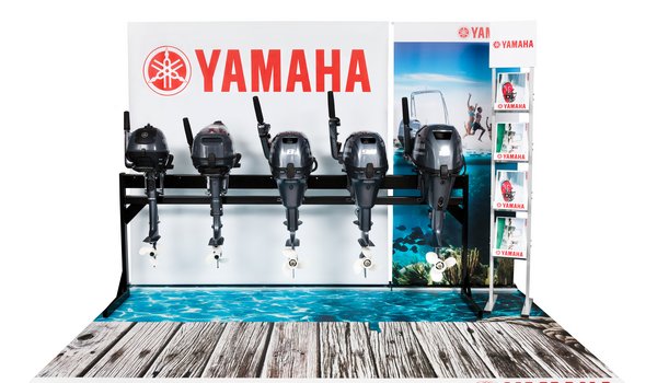 Messeteppich bedruckt mit Yamaha Logo