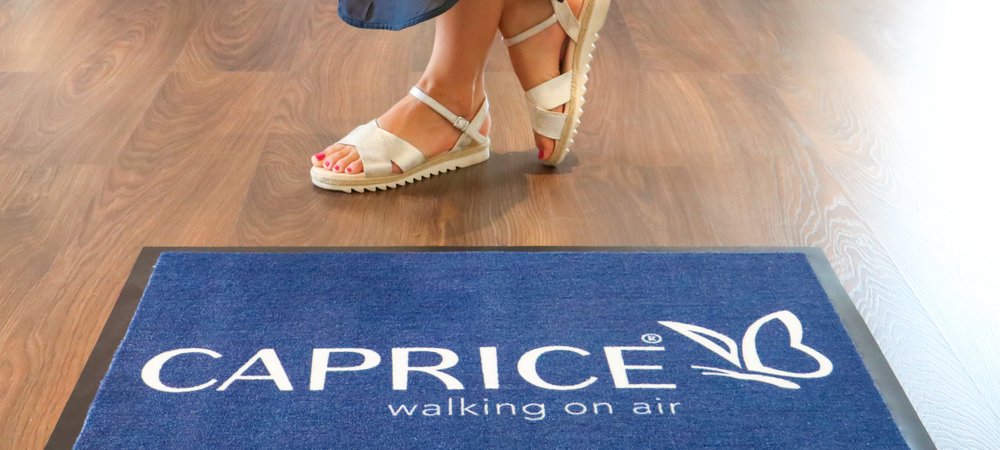 Caprice Werbung auf Teppich von entrada Fußmatten